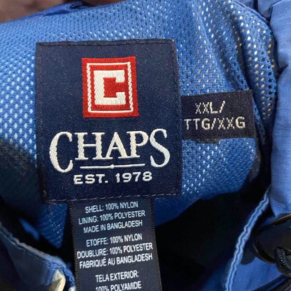 Chaps Blue Mesh Lined Jacket - image 2